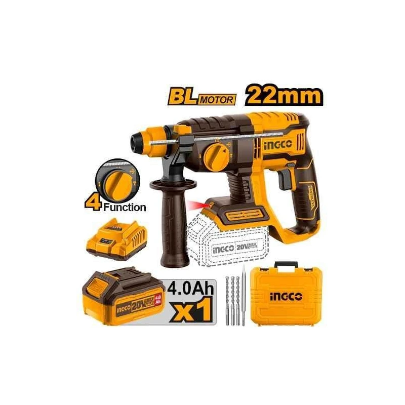 Ingco 20V Li-ion Cordless Rotary HammerCRHLI202081 image-1