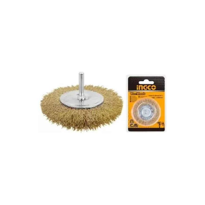 Ingco 75mm Stainless Steel Wheel BrushWB40751 image-1