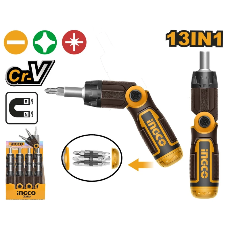 Buy Ingco AKISD1208 Ratchet Screwdriver Set online