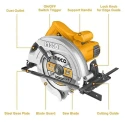Buy Ingco CS18538 185mm 1400W Circular Saw online