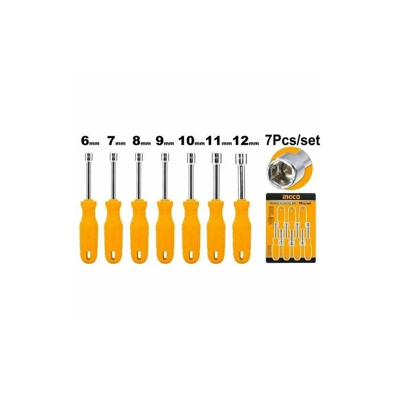 Buy Ingco HKNSD0701 7 Pcs Metal Screwdriver Set online