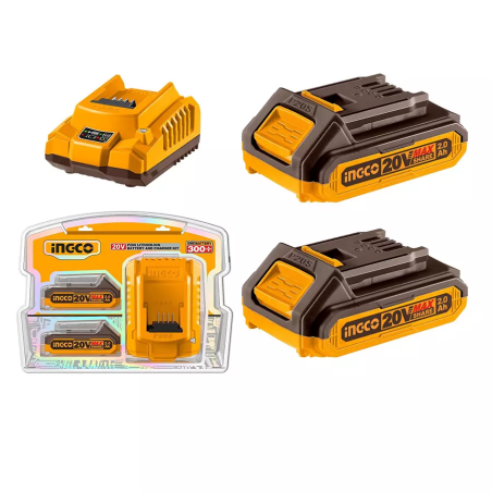 Buy Ingco FBCPK1222 2 Pcs Battery & Charger Kit online