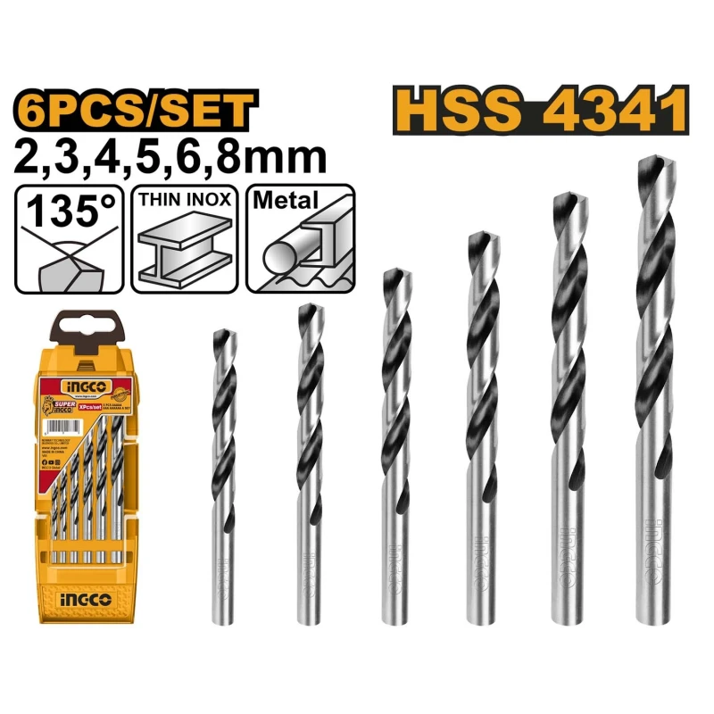 Buy Ingco AKD1055 Metal Drill Bits Set online