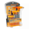 Ingco CrV Yellow & Black Chrome T Allen Key Set (Pack of 8), HHKT80838