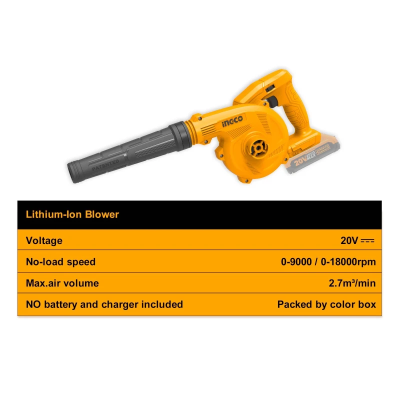 Buy Ingco CABLI20018 20V Battery Operated Air Blower online