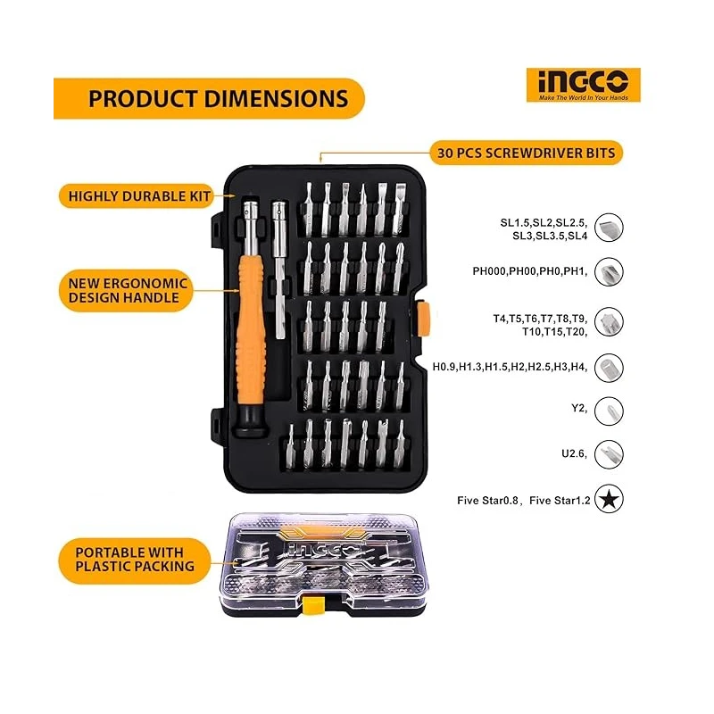 Buy Ingco HKSDB0328 32 Pcs Screwdriver Set online