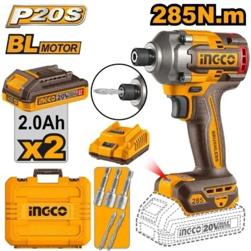 Buy Ingco CIRLI2028 20V 2Ah Cordless Impact Driver online