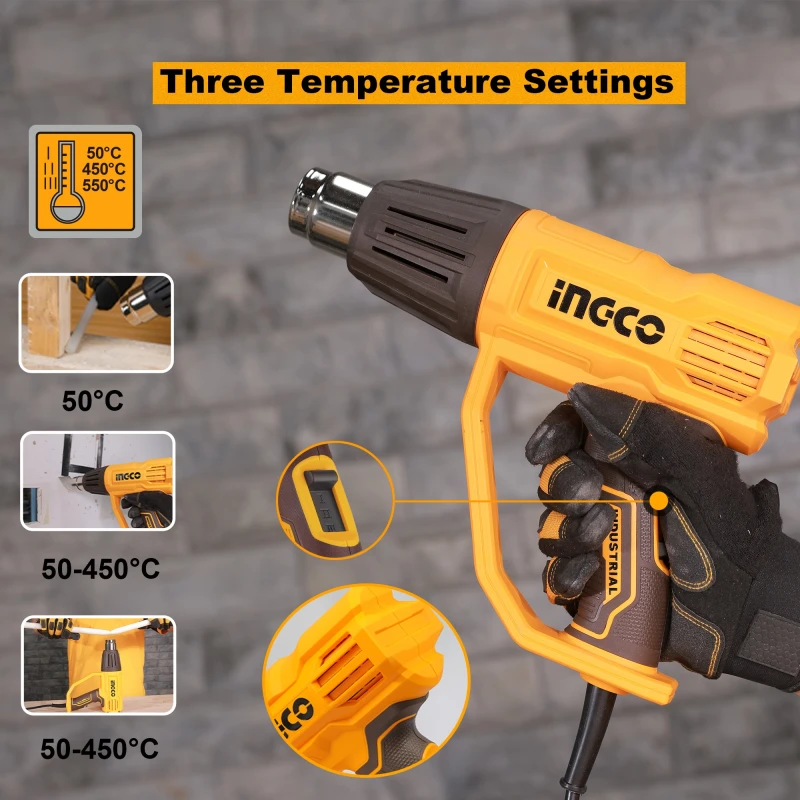 Buy Ingco HG200078 2000W 220-240V Heat Gun online