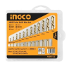 Ingco 16 Pcs Yellow & Black Drill Bit & Screwdriver Bit Set, AKSDB9165