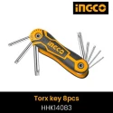 Buy Ingco HHK14083 8 Pcs CR-V Torx Key Set online