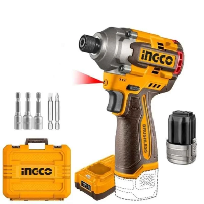 Buy Ingco CIRLI16178 2700rpm Cordless Impact Driver Kit online