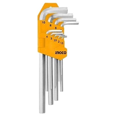 Buy Ingco HHK11091 9 Pcs CR-V Hex Key Set online