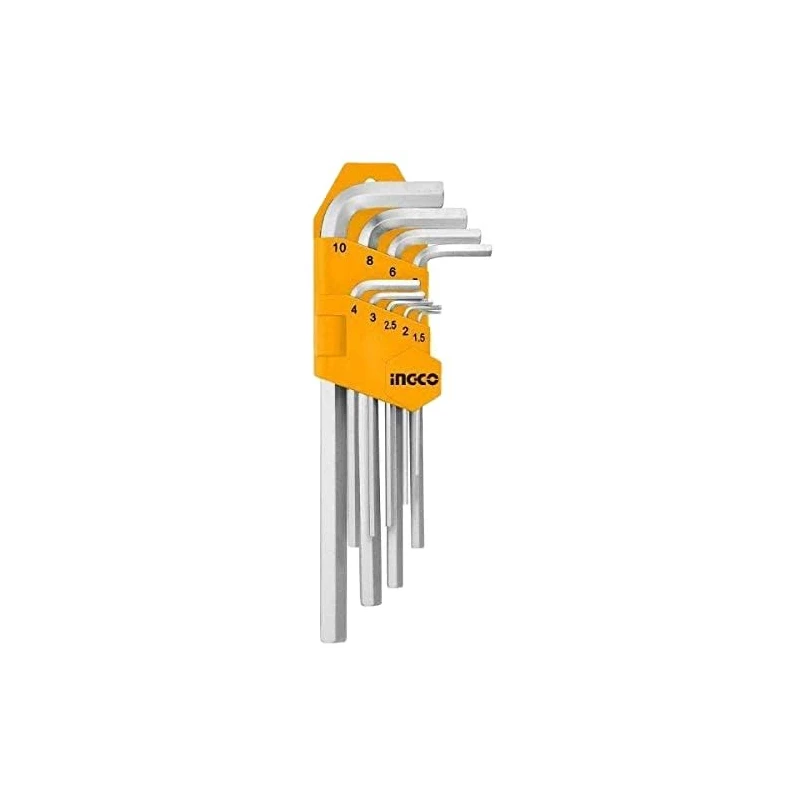 Buy Ingco HHK11091 9 Pcs CR-V Hex Key Set online