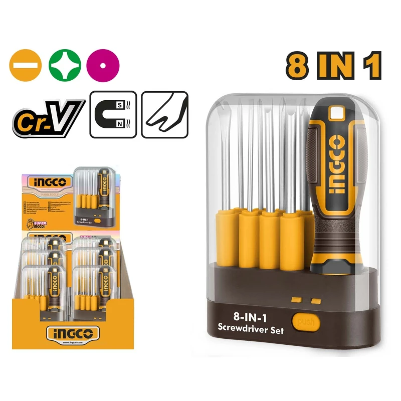 Buy Ingco AKISD0901 Aluminium Screwdriver Set online