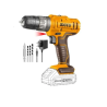Ingco 0-1500rpm 12V 1.5Ah Lithium Ion Cordless Impact Drill, CIDLI1228