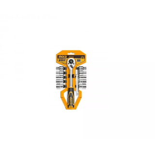 Buy Ingco HKTS12122 12 Pcs CR-V Socket Set online