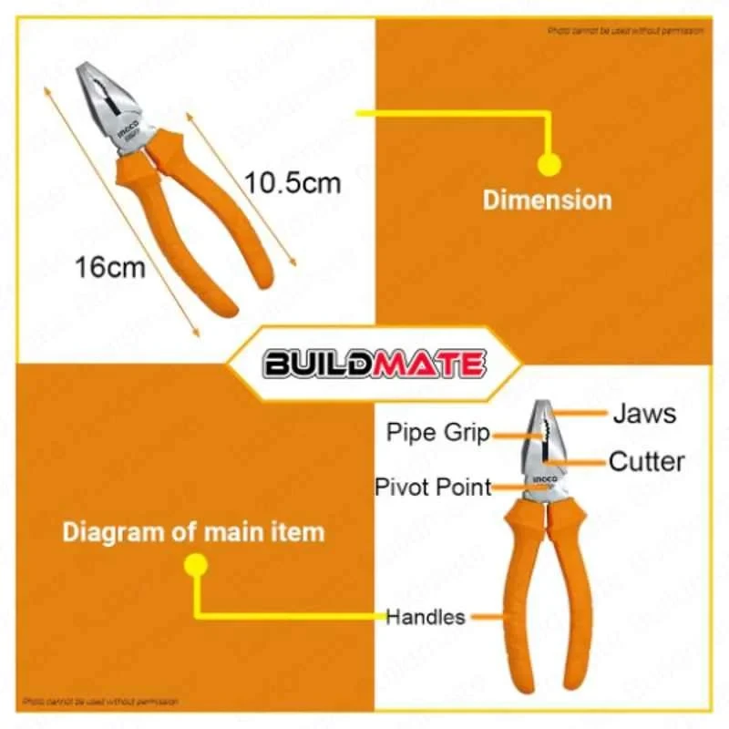 Buy Ingco HCP12200 Combination Plier online