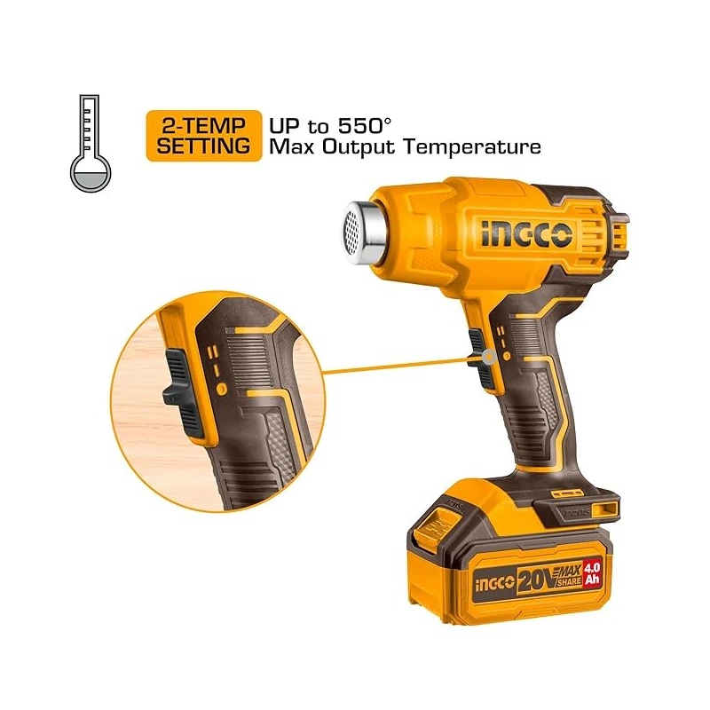 Buy Ingco HG2000385 Heat Gun for Heat Application online