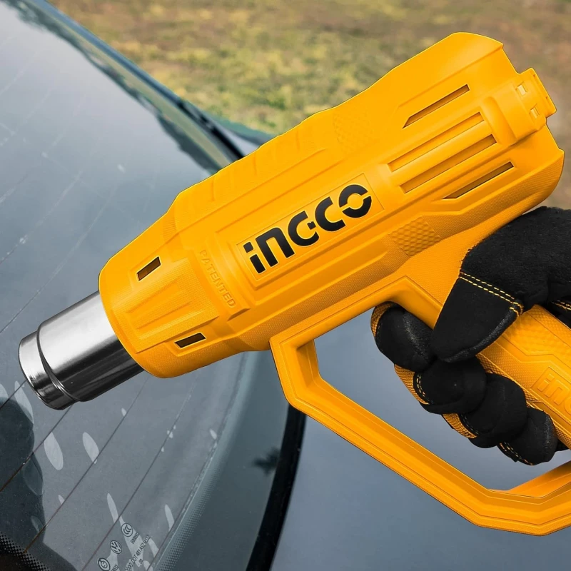 Buy Ingco HG200038 Yellow Heat Gun with Nozzles online