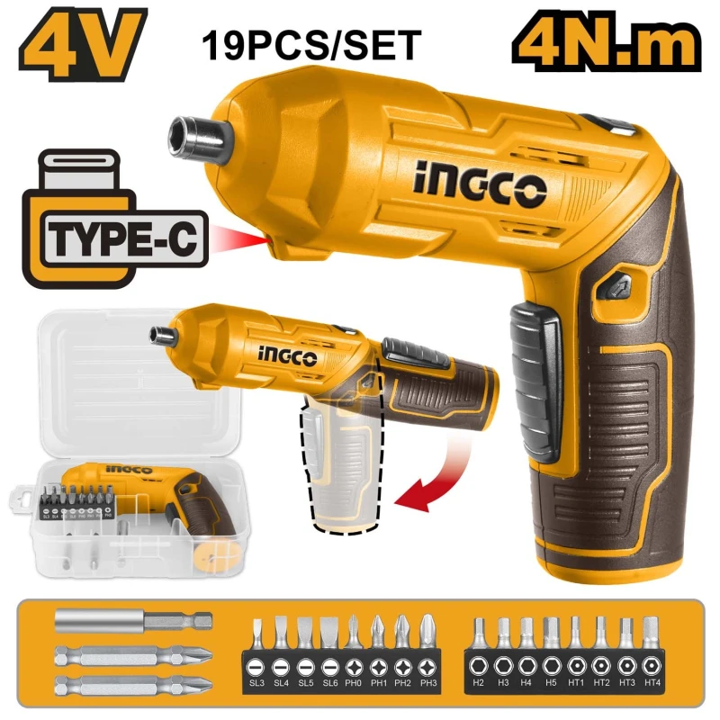 Buy Ingco CSDLI0442 4V Lithium-ion Cordless Screwdriver online