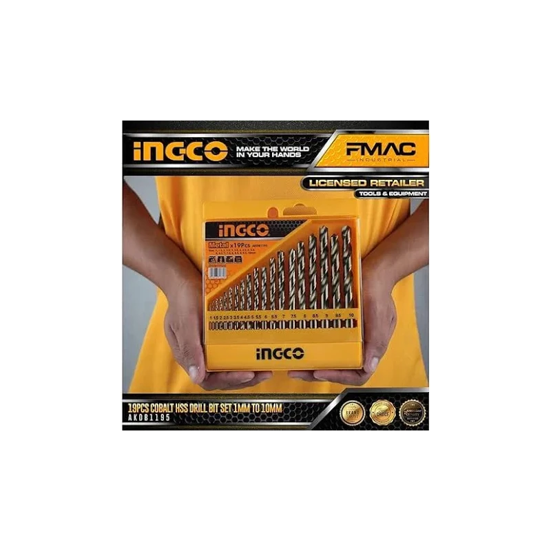 Buy Ingco AKDB1125 Steel Twist Drill Bits Set online
