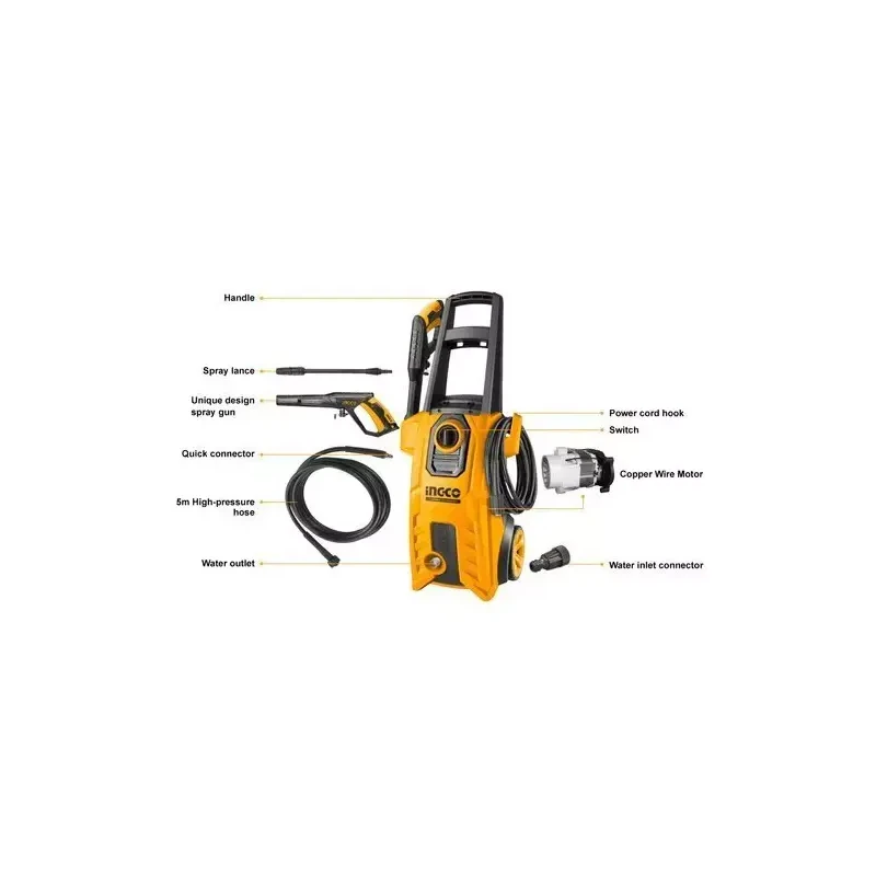 Buy Ingco HPWR28008 180bar High Pressure Washer online
