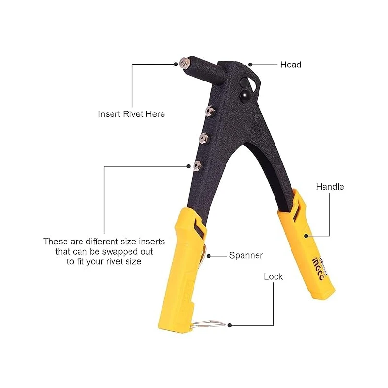 Buy Ingco HR105 Aluminium 10.5 inch Hand Riveter online