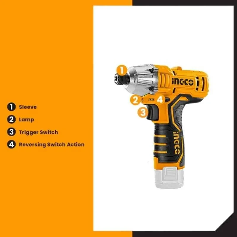 Buy Ingco CIRLI12015 12V Cordless Impact Wrench online