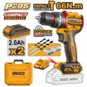 Buy Ingco CIDLI20668 20V 2Ah 13mm Cordless Drill online