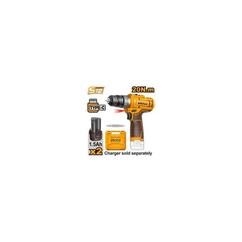 Buy Ingco CDLI12202 1.5Ah Lithium-ion Cordless Drill online