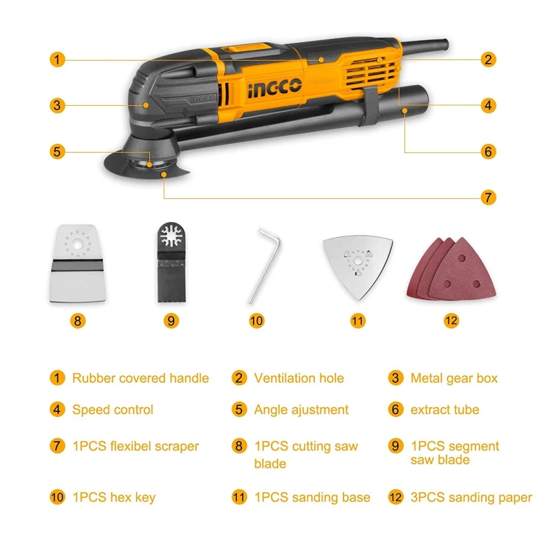 Buy Ingco MF3008 300W Multi-Function Power&Hand Tool Kit online