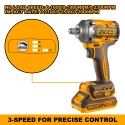Buy Ingco CIWLI2035 20V 2Ah Impact Wrench Driver online