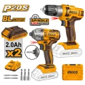 Buy Ingco COSLI230708 Cordless Drill&Impact Driver Combo online