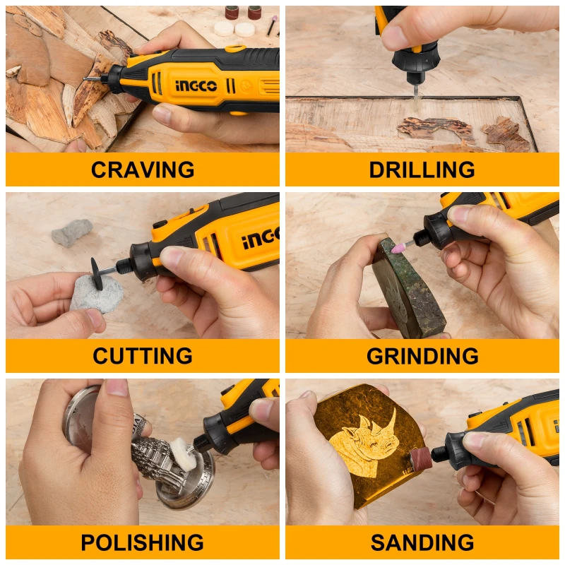 Buy Ingco MG 13328 Mini Grinder Rotary Tool Kit online