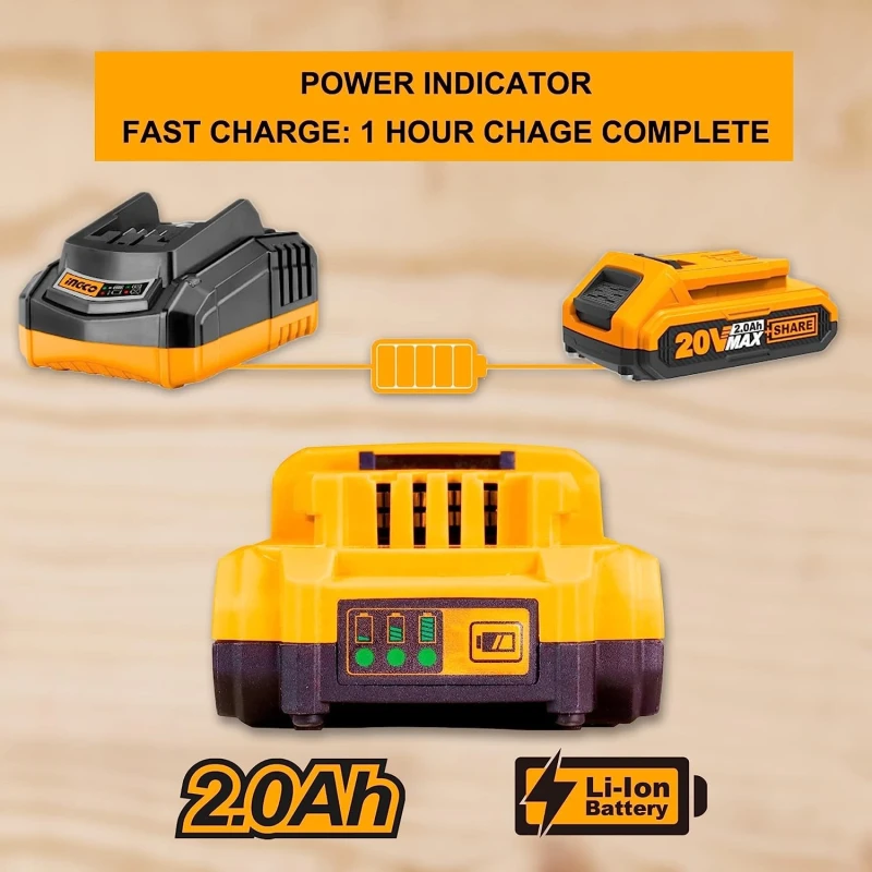 Buy Ingco FBLI20011 20V Lithium-Ion Battery Pack online