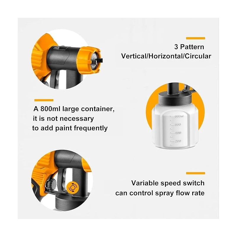 Buy Ingco SPG3508 Spray Gun with Measuring Cup online