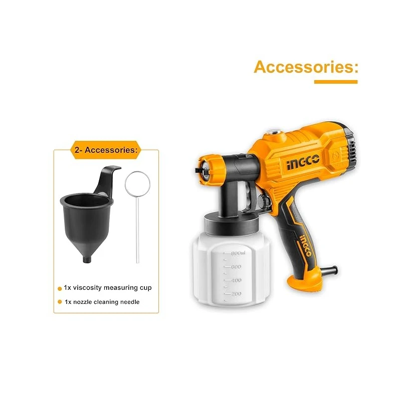 Buy Ingco SPG3508 Spray Gun with Measuring Cup online