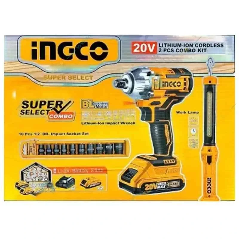 Buy Ingco COSLI23011 Cordless Impact Wrench Kit online
