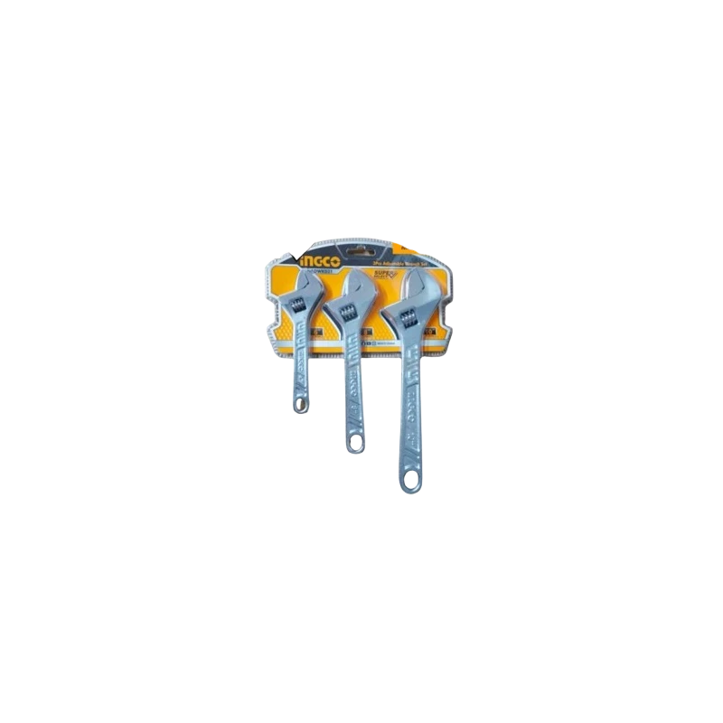 Buy Ingco HADWK031 Carbon Steel Adjustable Wrench Set online