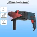 Hillgrove HG0081 1200W 26mm Rotary Hammer Drill Machine with 5 Bits image-3