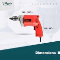 Hillgrove HGCM912 500W Variable Speed Drill Machine with 5 Wood Drill Bits image-3