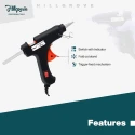Hillgrove HGCM277M1 20W Electric Hot Melt Glue Gun with 80 Glue Sticks image-4