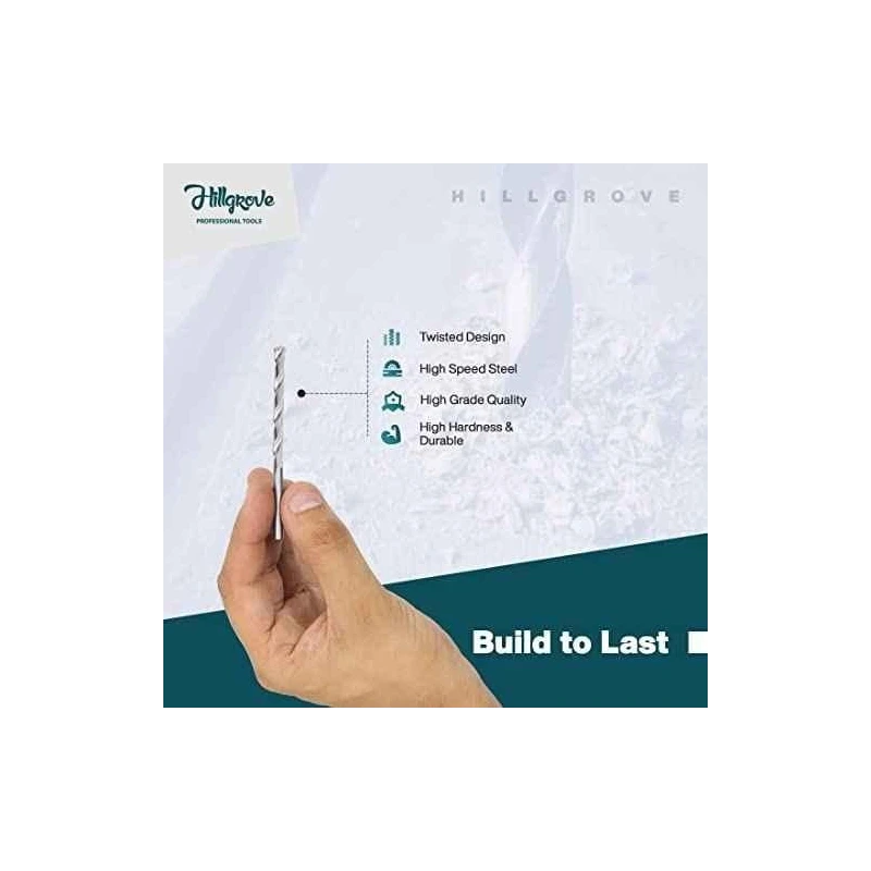 Hillgrove HGCM911 500W Variable Speed Drill Machine with 5 HSS Drill Bits image-2