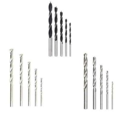 Hillgrove HGCM180M1 Drill Bit Combo Set with 5 HSS 5 Wood & 5 Masonry Bits image-5