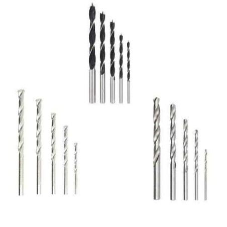Hillgrove HGCM180M1 Drill Bit Combo Set with 5 HSS 5 Wood & 5 Masonry Bits image-5