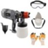 Hillgrove HGCM090 550W Plastic Heavy Duty DIY Paint Sprayer Gun Machine Set
