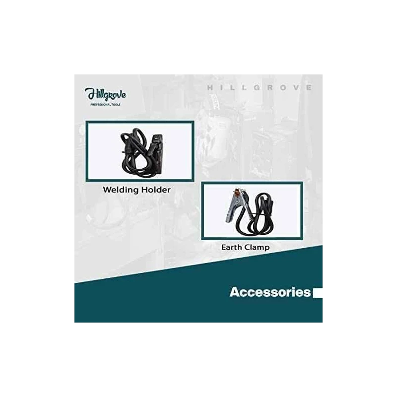 Hillgrove HGCM957 ARC302 302A IGBT Inverter Welding Machine with Welding Holder & Earth Clamp image-6