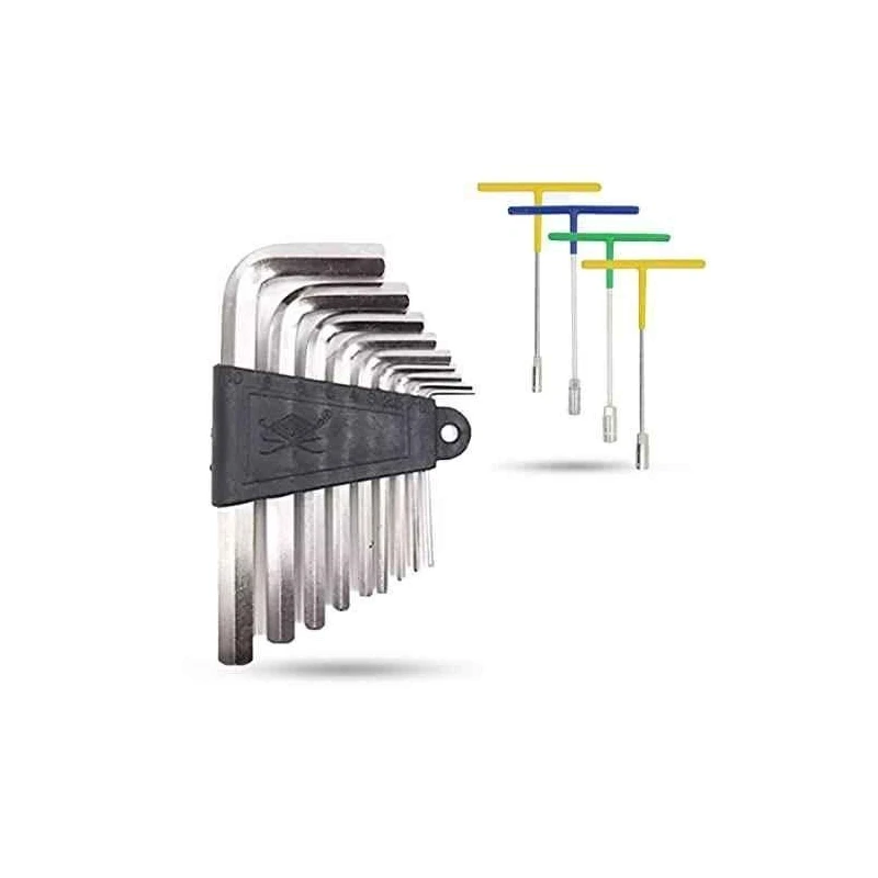 Hillgrove HGCM853 9-Piece Full Hex Allen Key and 4-Piece T-Spanner Set image-4