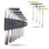 Hillgrove HGCM853 9-Piece Full Hex Allen Key and 4-Piece T-Spanner Set