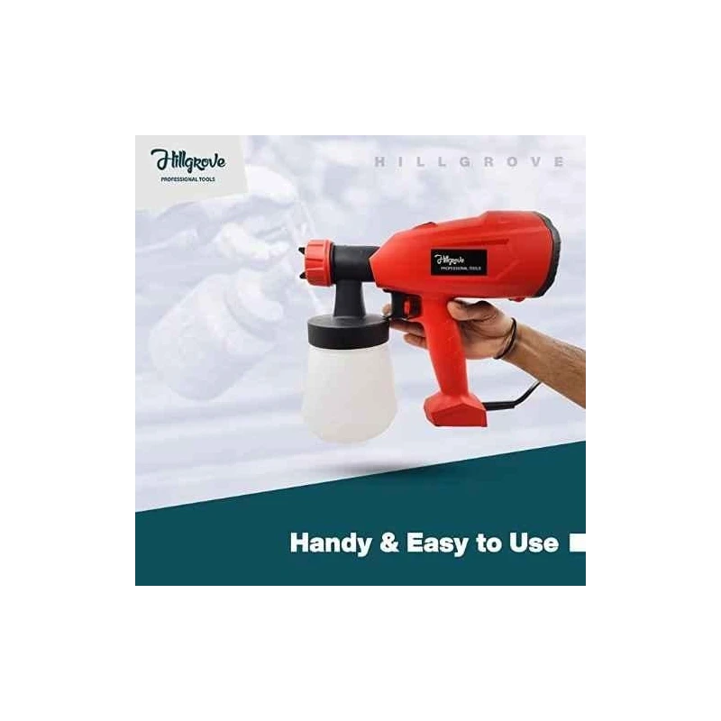 Hillgrove HGCM092 550W Plastic Heavy Duty DIY Paint Sprayer Gun Machine Set image-6